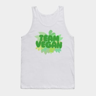 TEAM VEGAN / Awesome original typography design Tank Top